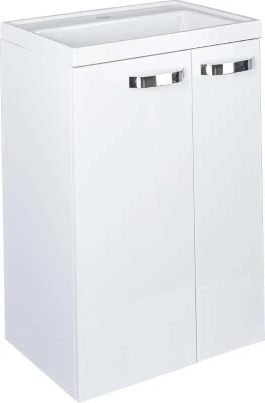 Piramida EURIDIKA 50L fali / álló fürdőszobabútor - műmárvány mosdóval - 50 x 75 x 38 cm