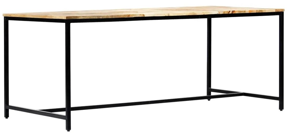 Tömör nyers mangófa étkezőasztal 180 x 90 x 75 cm