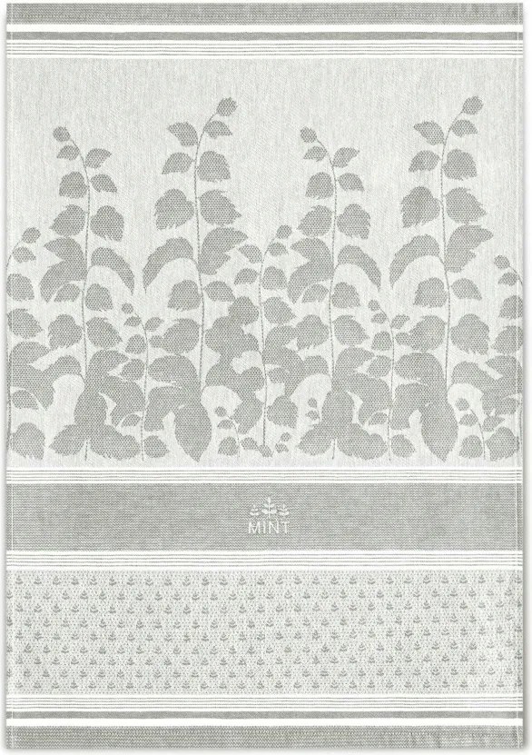 Konyhai törlőkendő 50x70 Zwoltex szürke fehér, mentalevél