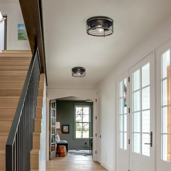 Westinghouse 61250 - Mennyezeti lámpa ACKTON 2xE27/60W/230V barnwood