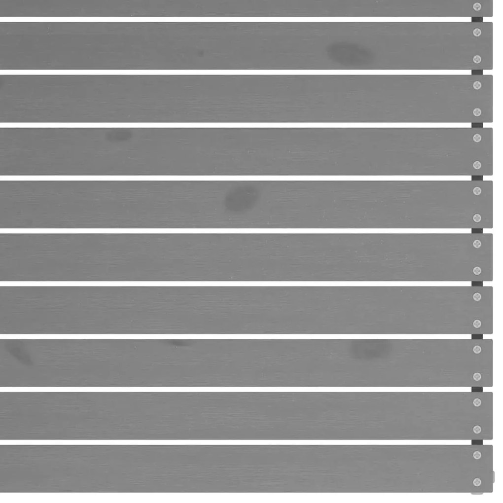 4 db szürke tömör fenyőfa kerti középső kanapé