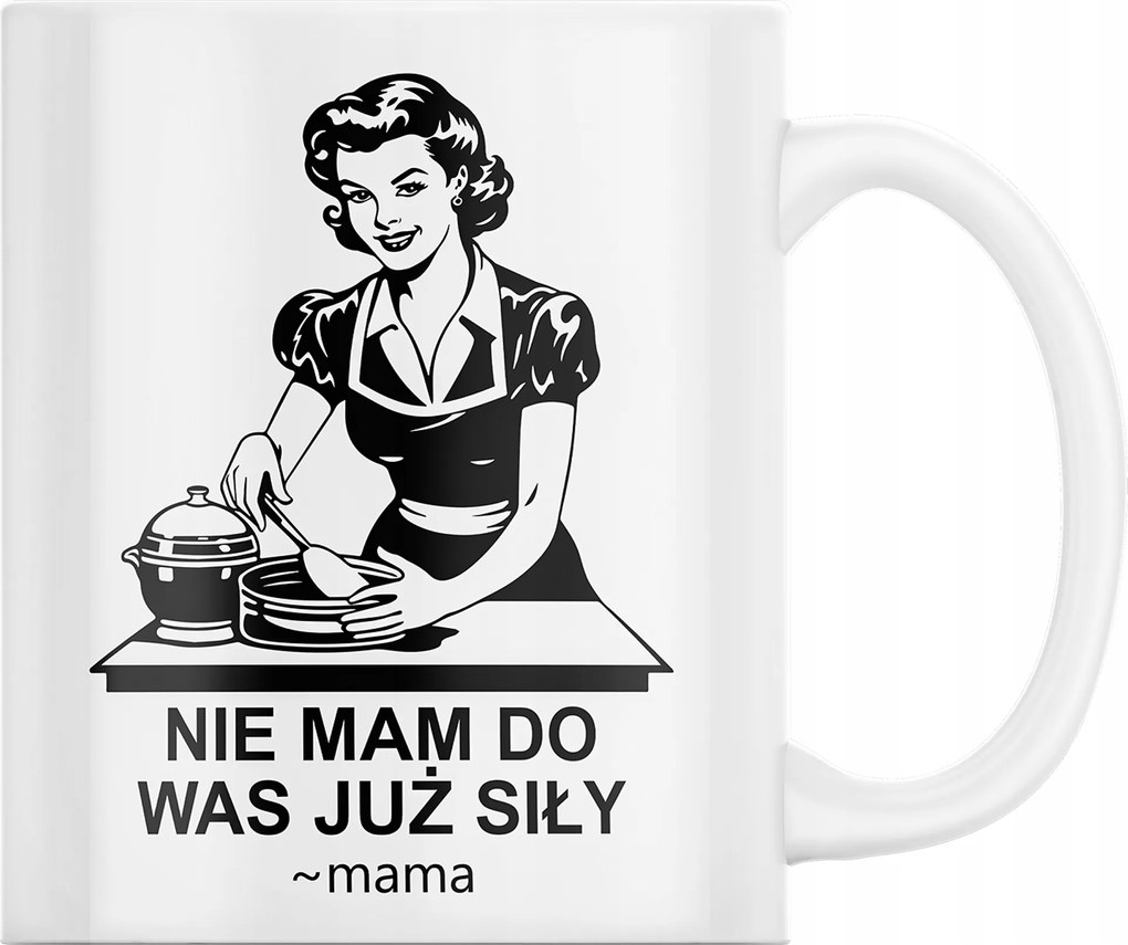 Anyák Napi Bögre "Már nincs erőm hozzátok" Ajándék Csomagolás