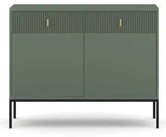 Komód SUE zöld/fekete