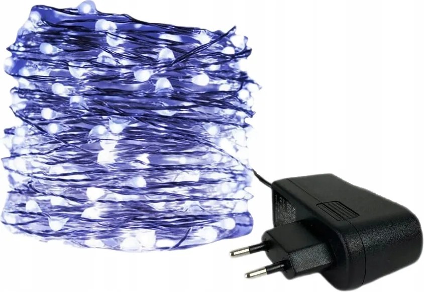 Girland kék fény világítás dróton