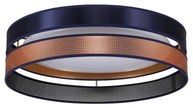 Duolla-LED Mennyezeti lámpa ROLLER DUO SHINY LED/24W/230V átm. 45 cm kék/réz