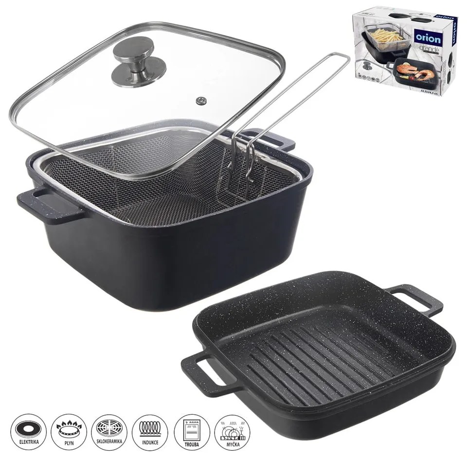 Alumínium sütőedény készlet 2 db-os 24,5x32,5 cm GRANDE – Orion