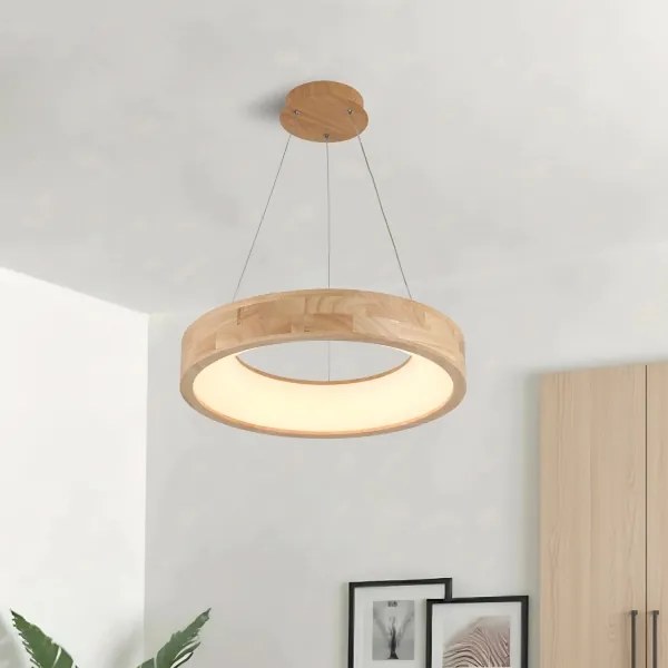 Brilagi - LED kábeles függeszték FALCON WOOD LED/30W/230V 3000/4000/6000K 45 cm fa