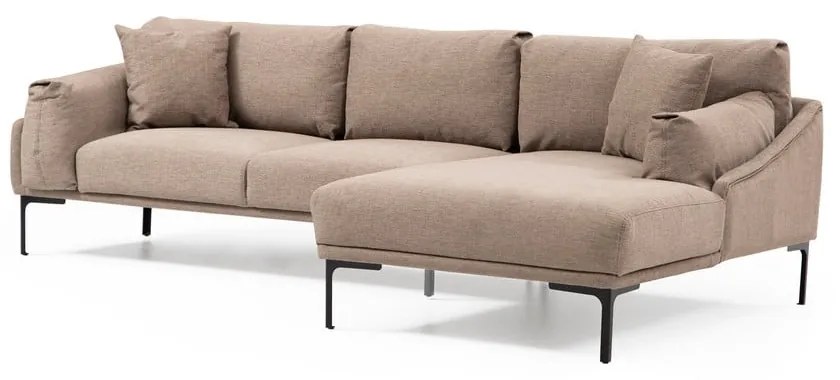 Leo bézs sarokkanapé, jobb oldali - Artie