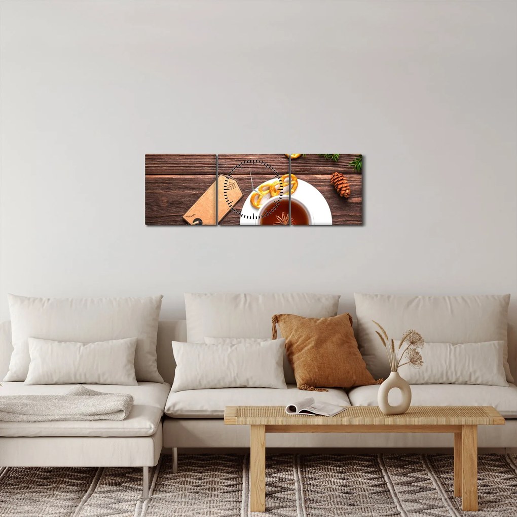 Kép - bögre és dekoráció (órával) (90x30 cm)