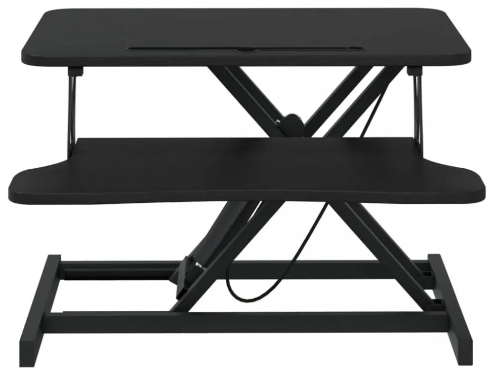 acél és fatermék állítható munkaállomás 60 x 40 x (13-41,5) cm