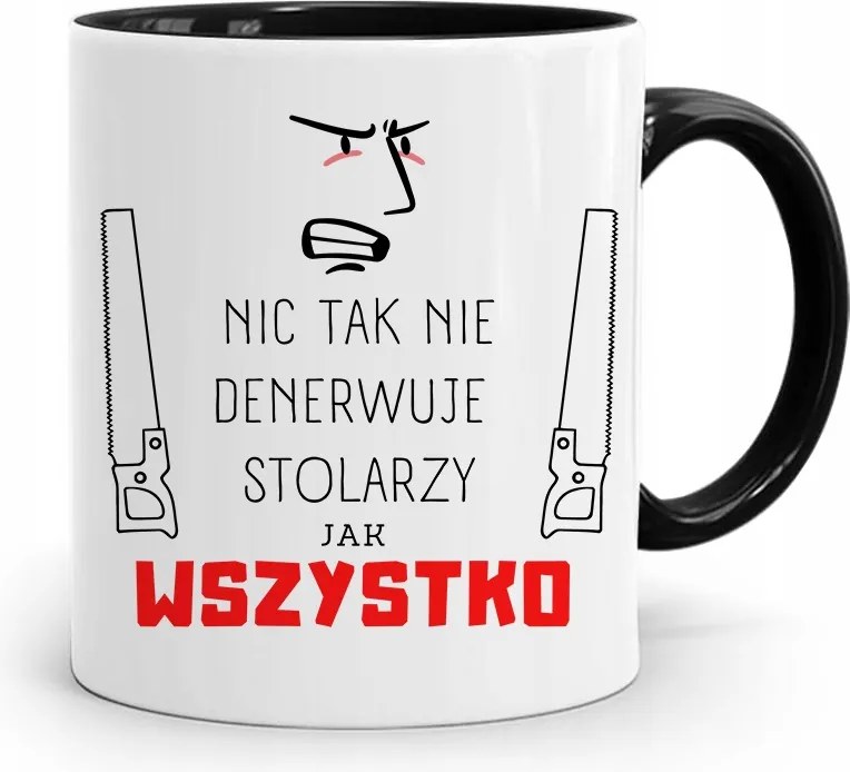 Bögre Fekete Asztalos Ajándék Minden Idegesítő Nyomtatott Fotóval