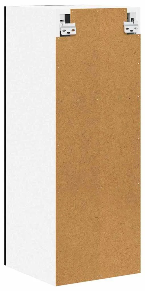 Függő szekrény Riga 2 pcs Fekete tölgy és fehér 30 x 31 x 80 cm