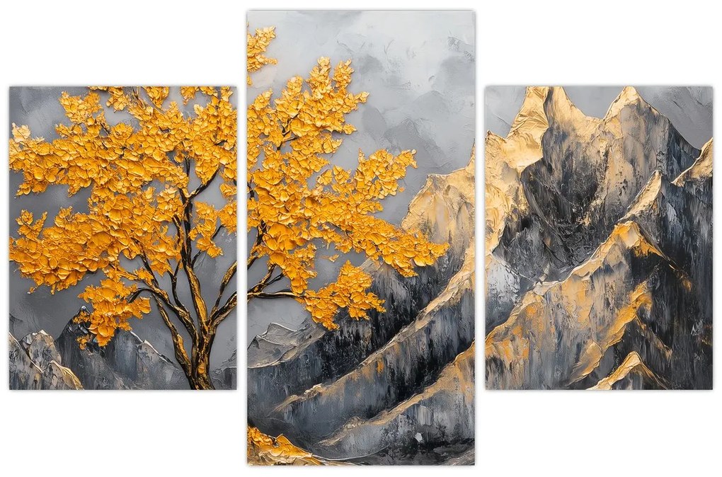 Kép – Arany fa a hegyekben (90x60 cm)