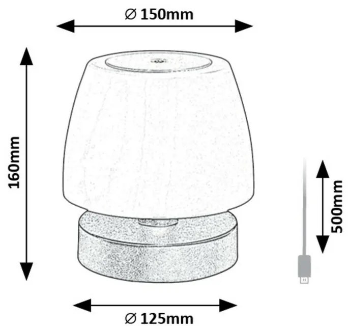 Rabalux 7040 Odera kültéri LED asztali lámpa