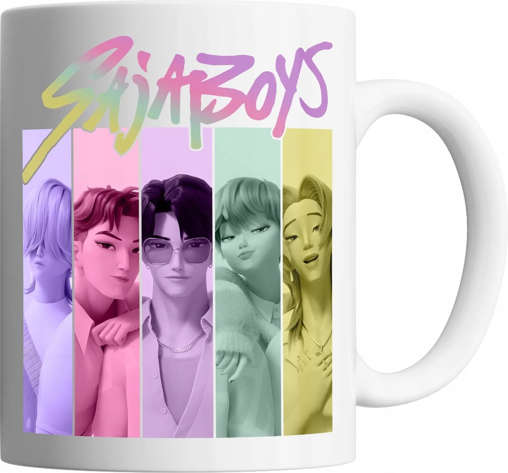 Bögre 330ml Sajaboys Huntrix Demon Hunters Mira Rumi Zoey Ajándék Név