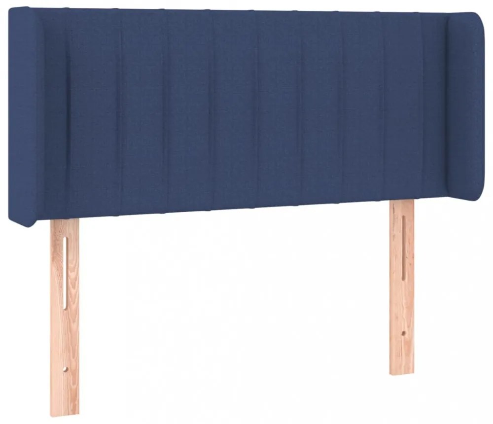 kék szövet fejtámla 93x16x78/88 cm