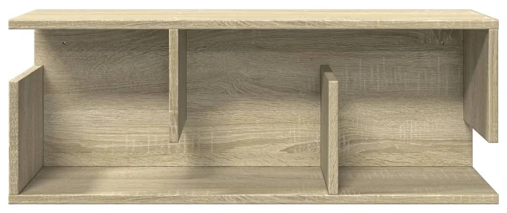 sonoma tölgy színű szerelt fa faliszekrény 80 x 20 x 30 cm