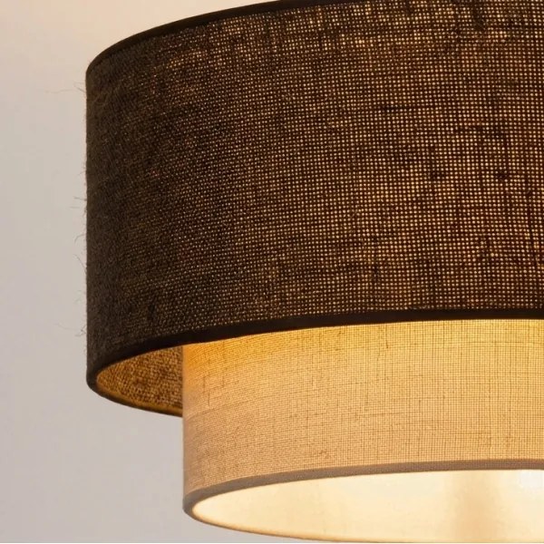 Brilagi - LED felületre szerelhető csillár BOHO ECO 1xE27/10W/230V Ø 40 cm barna/krémszínű