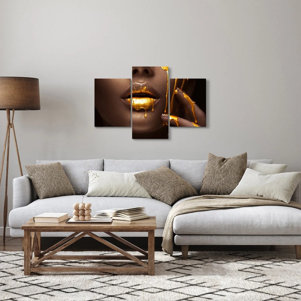 Kép - Nő arany ajkal (90x60 cm)