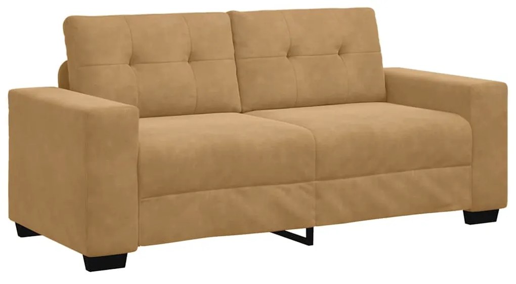 barna bársony loveseat kanapé 140 cm