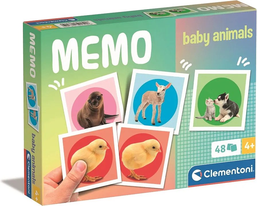 Állatos Baby memóriajáték 48 db-os Clementoni