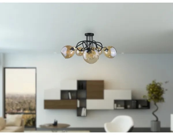 Felületre szerelhető csillár VENUS GOLD 5xE27/60W/230V