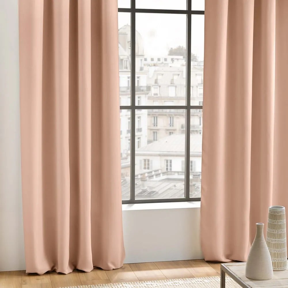 Rózsaszín sötétítő függöny 135x280 cm Occult – douceur d'intérieur