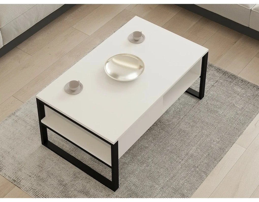 Devon White and Black dohányzóasztal