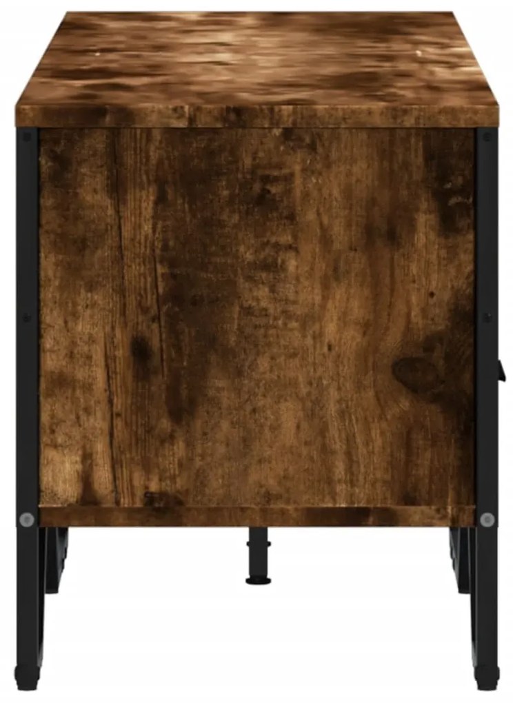 füstös tölgy színű szerelt fa TV-szekrény 122 x 34 x 41 cm