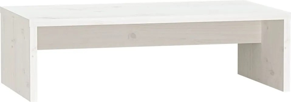 vidaXL fehér tömör fenyőfa monitorállvány 50x27x15 cm