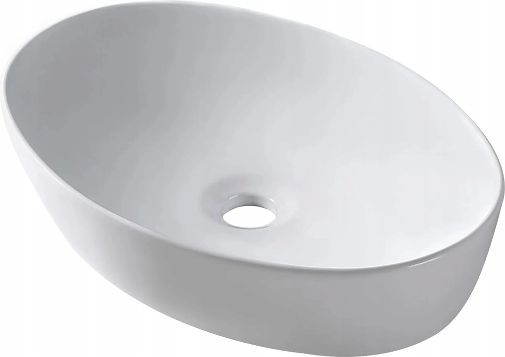 Balneo Mosdókagyló Kerámia Asztali Fehér 62x42 cm ovális Vileo