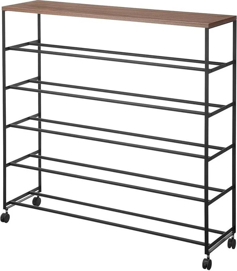 Fekete fém cipőtartó állvány 90,5x87x26 cm Tower – YAMAZAKI