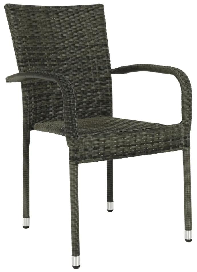 Kerti szék, szürke, VIPANA NEW