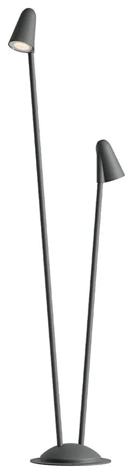 Redo 90711 - NIVALIS LED kültéri lámpa 2xLED/6,9W/230V 110 cm IP65 antracit