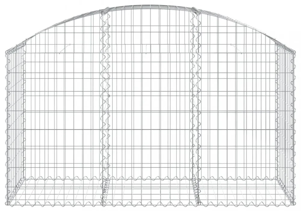 íves horganyzott vas gabion kosár 150x50x80/100 cm
