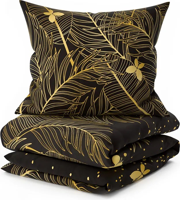 VISATA fekete mikroszálas ágyneműhuzat Ágyneműhuzat mérete: 2 db 70 x 80 cm | 160 x 200 cm