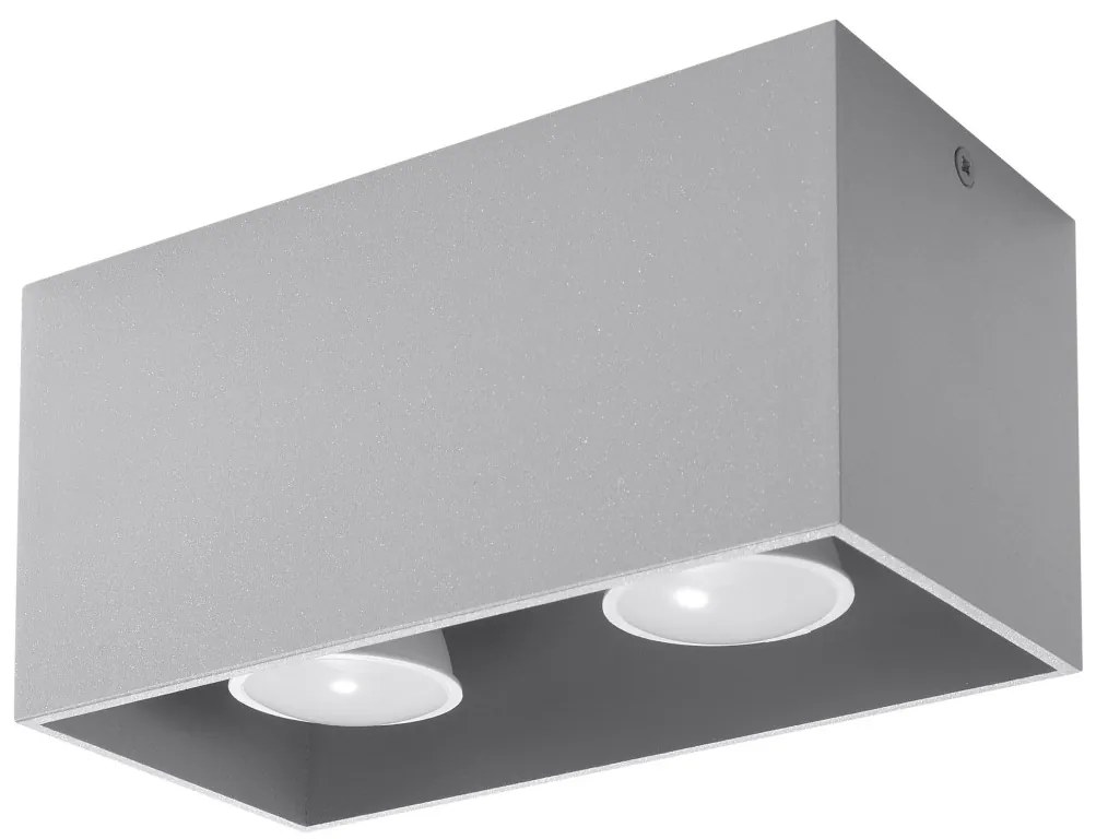 SOLLUX SL-0382 QUAD Kocka Mennyezeti Lámpa Szürke GU10 IP20