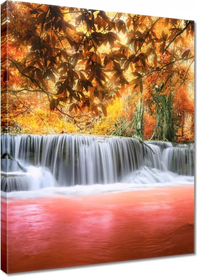 Vászonkép 60x80 Narancssárga vízesés