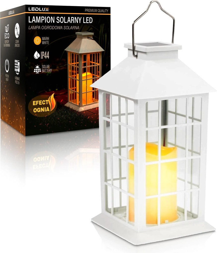 LED-es kerti lámpa Napelemes lampion mécses