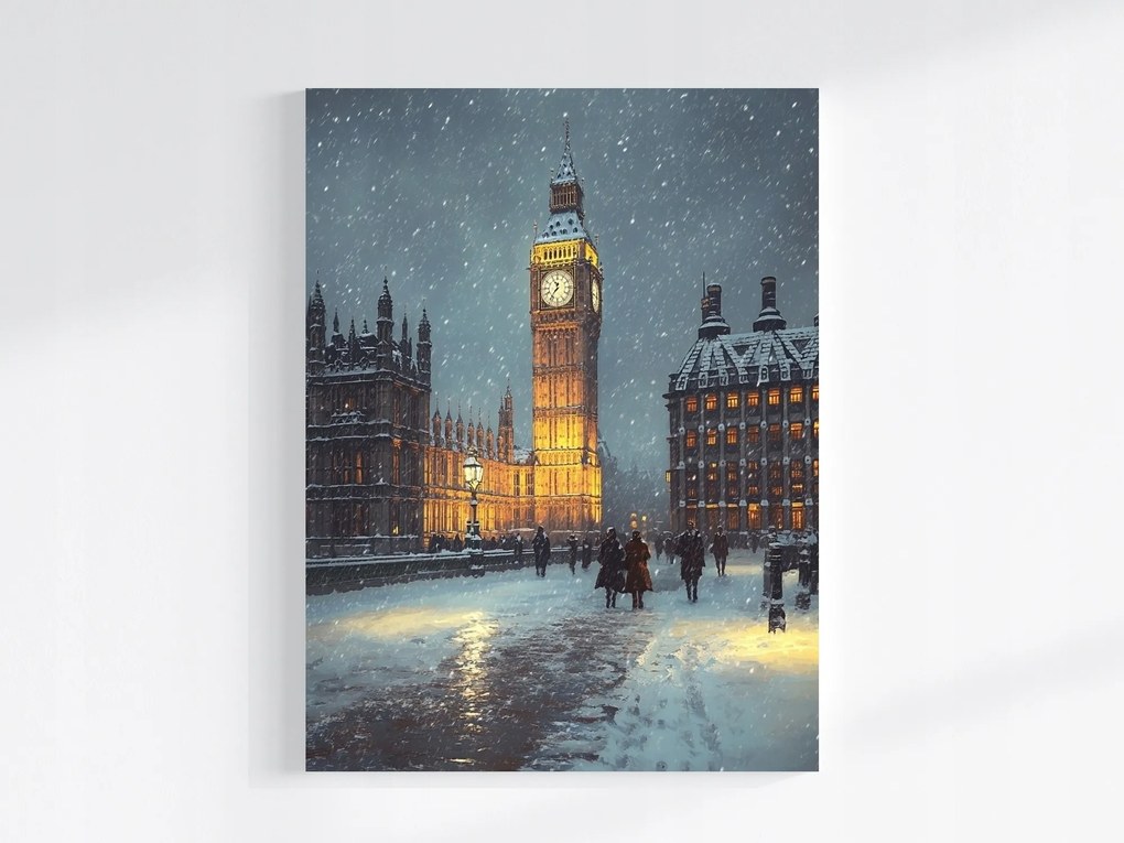 Canvas Város Anglia London Big Ben Westminster 60x80