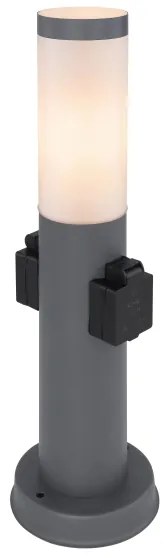 Globo 3158AK - Kültéri lámpa 2 aljzattal BOSTON 1xE27/23W/230V IP44