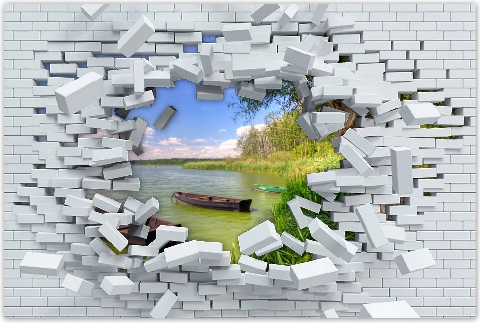 Poszterek 60x40 Tó Csónakok Tájkép