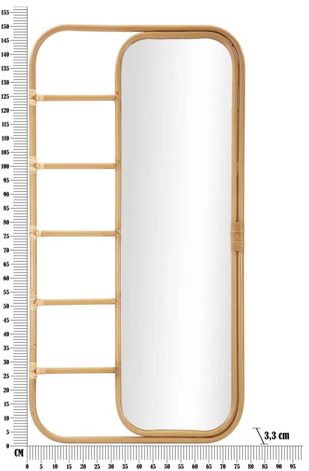 Fali tükör 77.5x151 cm Panama – Mauro Ferretti