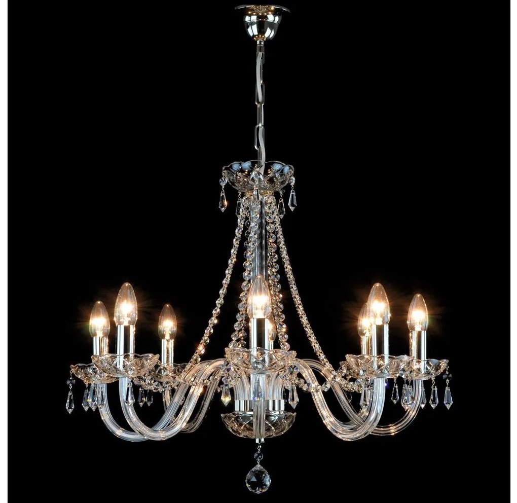 Wranovsky JWZ117082101 - Kristály csillár láncon BONTON 8xE14/40W/230V
