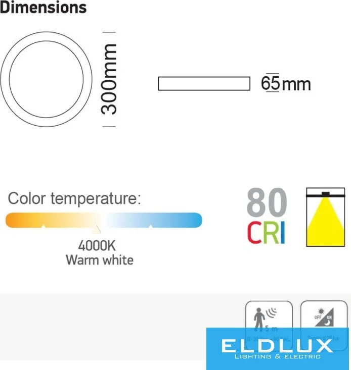 OSRAM 91132 Kerek Mennyezeti Lámpa LED IP20
