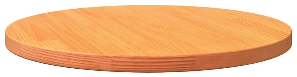 viaszbarna tömör fenyőfa kerek asztallap Ø50 x 2,5 cm