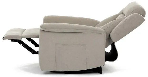 Relax fotel elektromos kábelvezérléssel, bézs szövetkárpittal. TV-7072 LAN2
