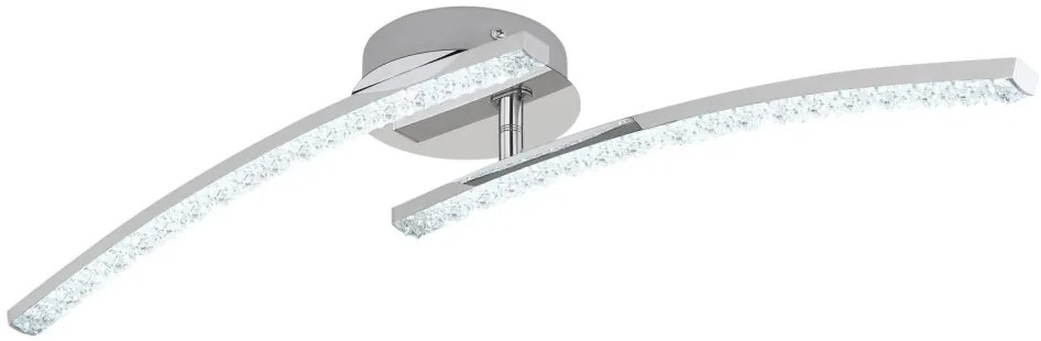 Globo JULES 67169-12IP mennyezetlámpa kristály dekorral, 12W LED, 2700-4000-6000K, 720 lm, IP44