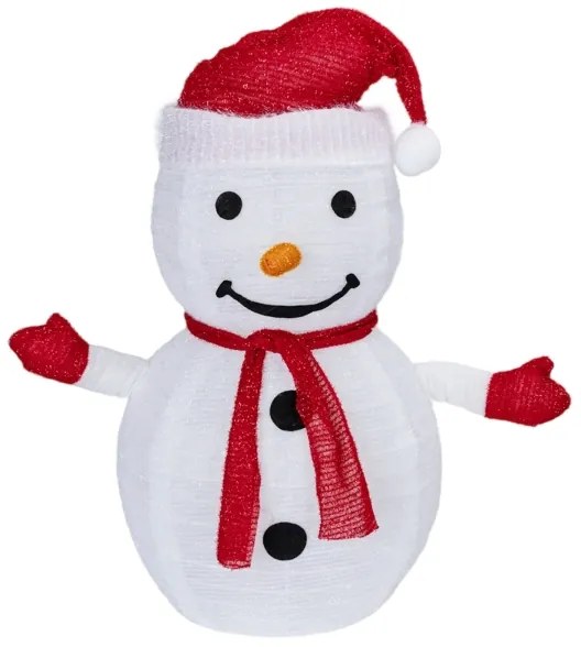 Aigostar - karácsonyi kültéri LED dekoráció 50xLED/3xAA 0,7m IP44 hóember