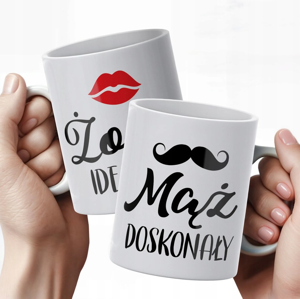 Bögre szett Valentin napra Feleség és Férj Szerelmes Pár Ajándék Szerelem